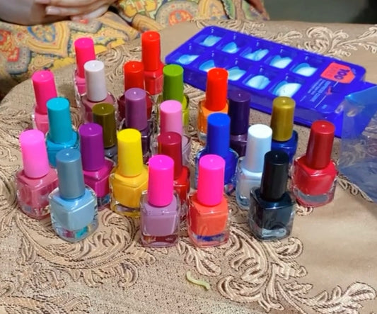 24 in 1 nails polish pack with nails pack gift