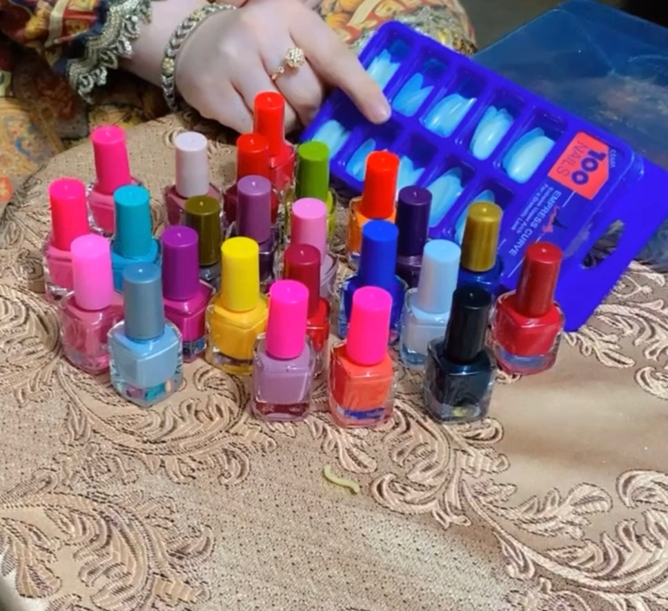 24 in 1 nails polish pack with nails pack gift