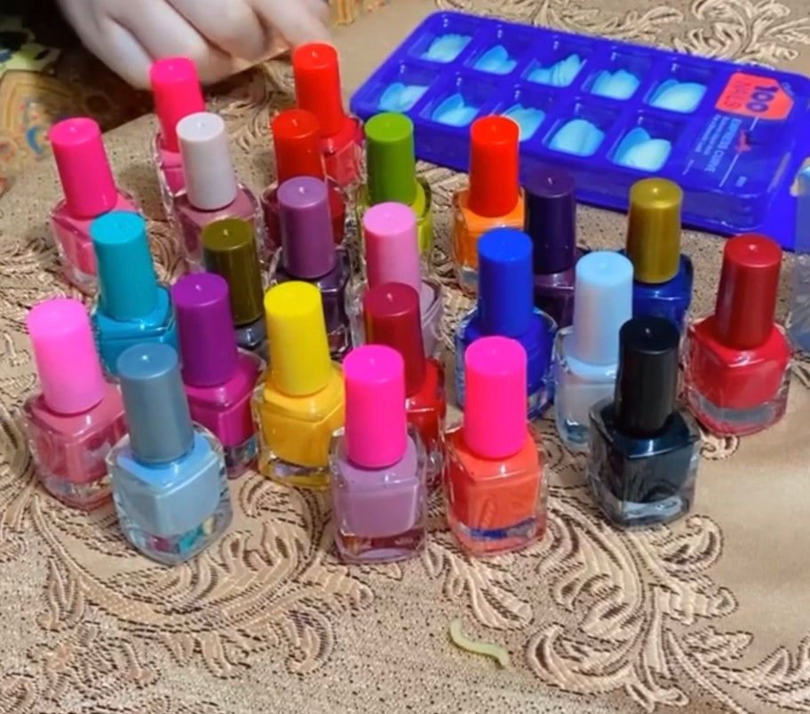 24 in 1 nails polish pack with nails pack gift